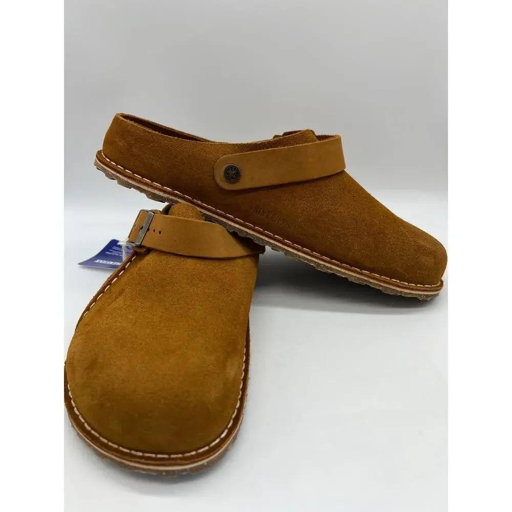 Birkenstock Lutry Premium Suede Leather Clog Mink Men's Size 12 New